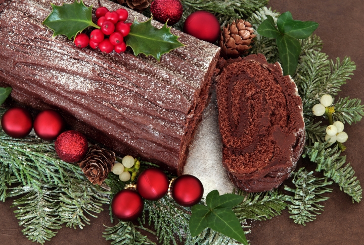 Bûche de Noël-món bánh không chỉ ngon miệng mà còn trang trí tinh tế