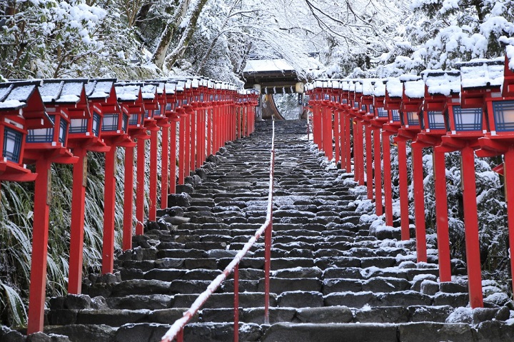 Mùa đông tại Đền Kifune