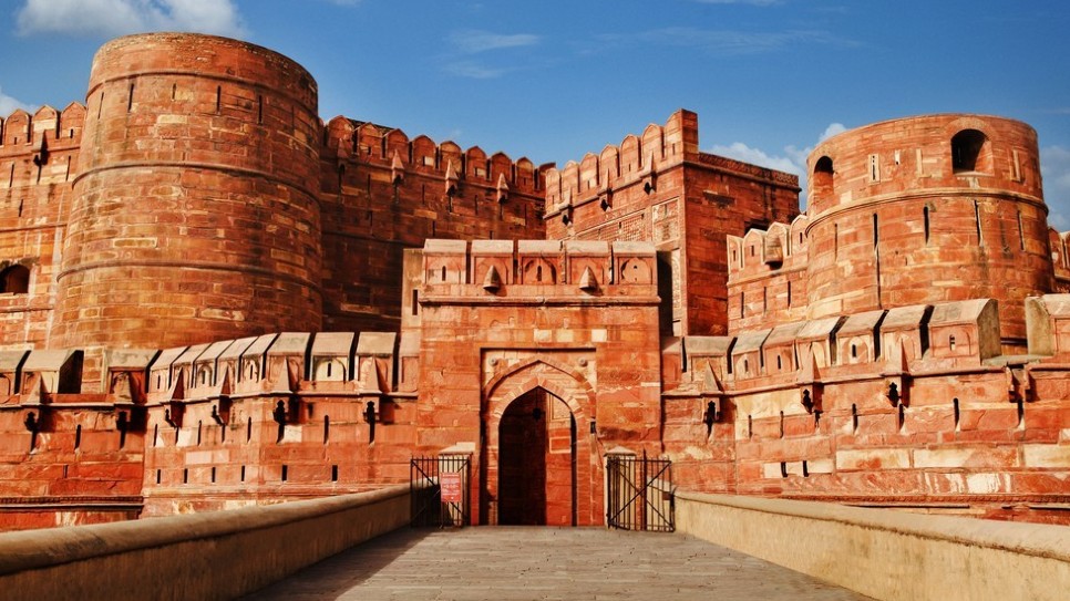 Pháo đài là sự kết hợp kiến trúc Ấn - Hồi
