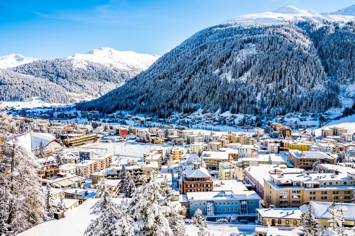 Davos-thị trấn trong mơ với bức tranh tuyết trắng xóa