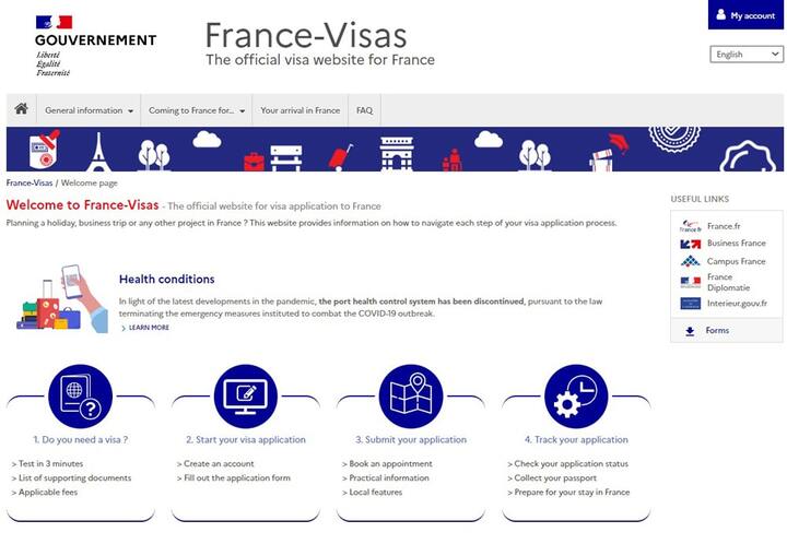 Thủ tục xin visa Pháp trên website visa-phap.com