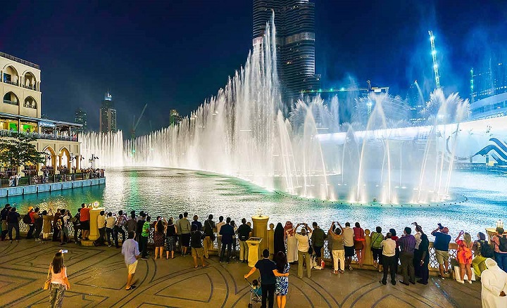 Những trải nghiệm tại đài phun nước Dubai Fountain