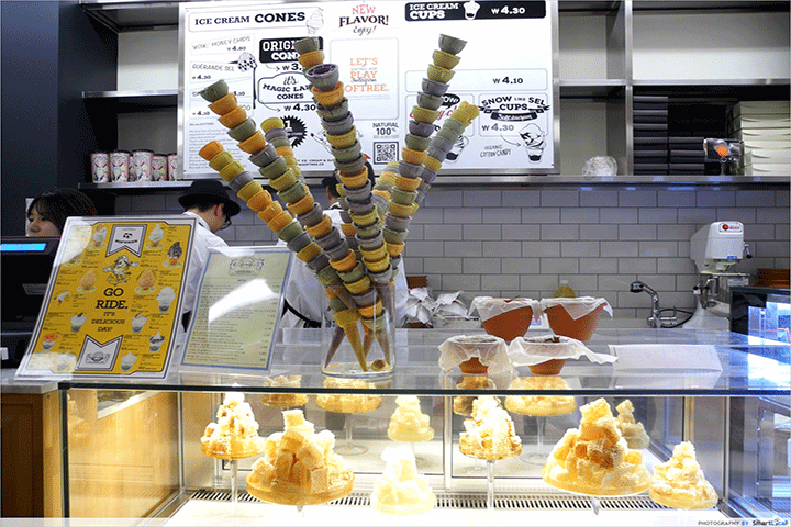 Gian hàng thức ăn tại Lotte World