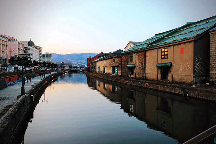 Kênh đào Otaru đặc trưng tại thành phố cảng xinh đẹp