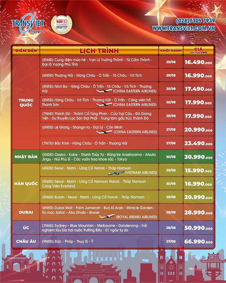 Đặt sớm tour lễ để có giá tốt ngay hôm nay 