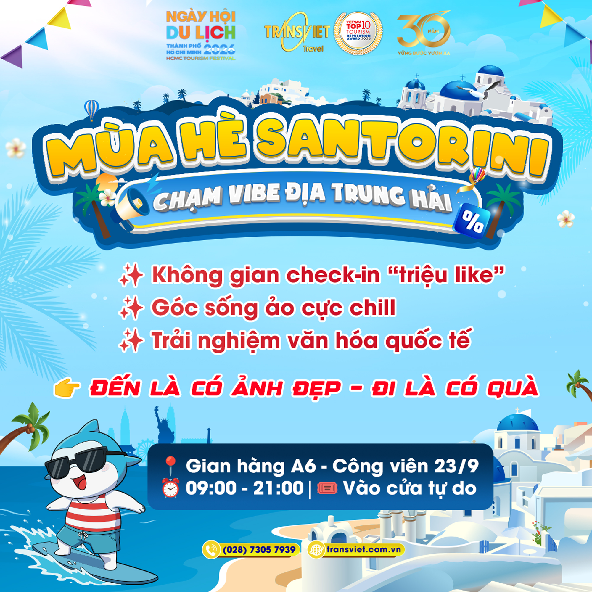 Đến với gian h&agrave;ng TransViet để tận hưởng kh&ocirc;ng kh&iacute; Địa Trung Hải ngay giữa l&ograve;ng S&agrave;i G&ograve;n