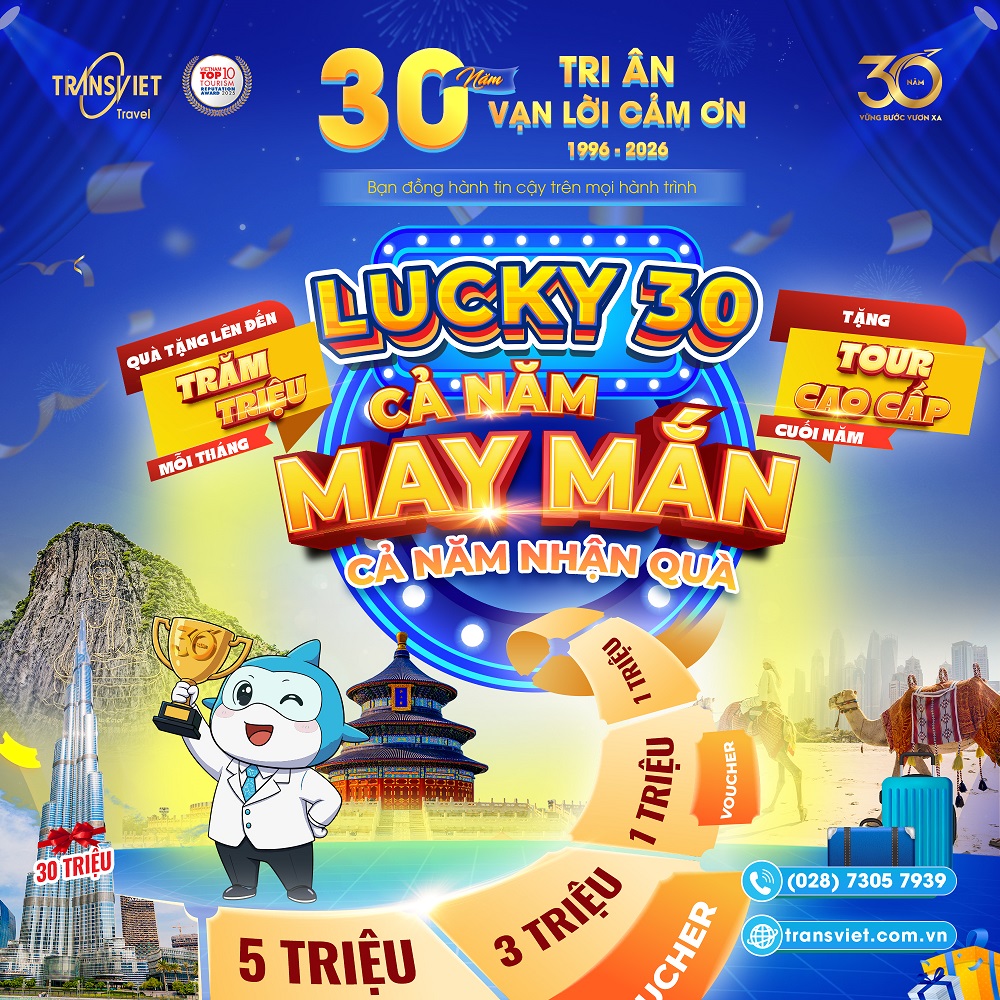 Lucky 30 - May mắn mỗi th&aacute;ng 