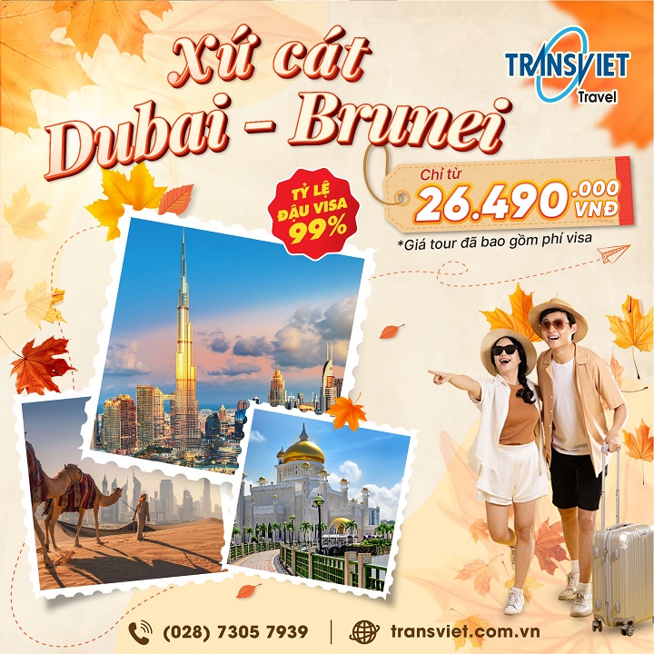 Chùm tour Brunei - Dubai 