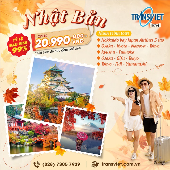 Chùm tour Nhật Bản mùa thu