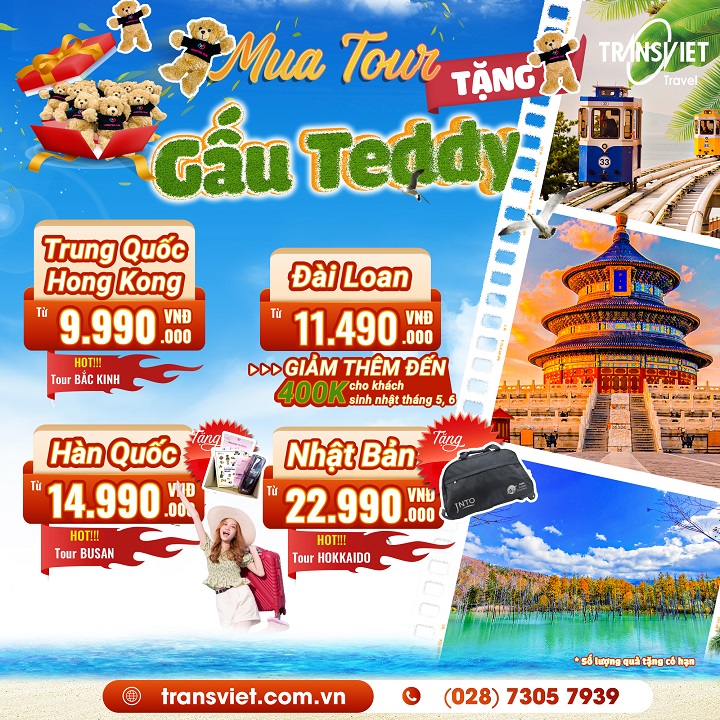 Chùm tour các nước Đông Bắc Á