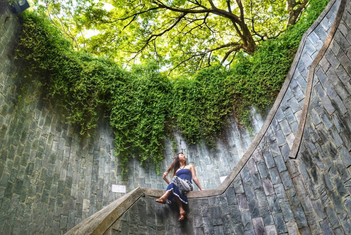 Công viên Fort Canning nằm ngay trung tâm Singapore