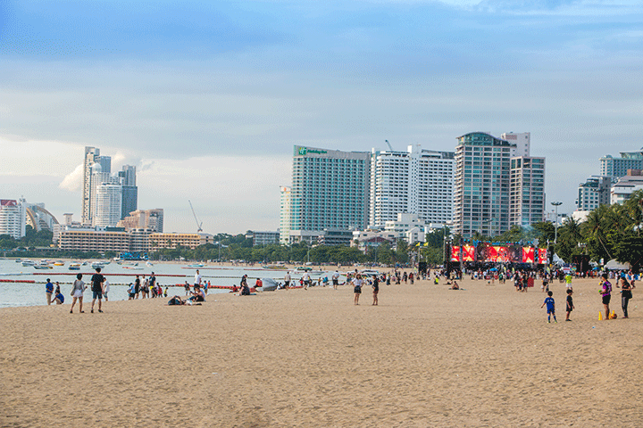 Bãi biển Pattaya tại Thái Lan