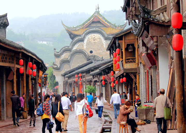 Phố cổ Luodai nằm ở vùng Tứ Xuyên, Trung Quốc