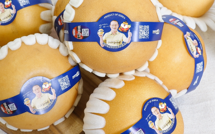 Lê Hàn Quốc có vỏ mỏng, thịt giòn ngọt và nhiều nước, mang hương vị thanh mát đặc trưng