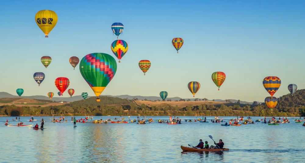 Lễ hội Canberra Balloon Spectacular rực rỡ sắc màu giữa tiết trời thu dịu nhẹ của thủ đô nước Úc