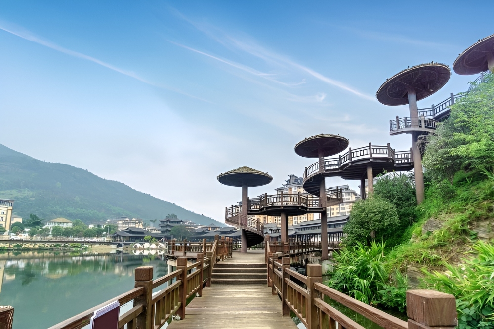 Công viên Đất ngập nước Mục Dương ở Làng Miêu Tích Thủy, hòa quyện giữa thiên nhiên và văn hóa