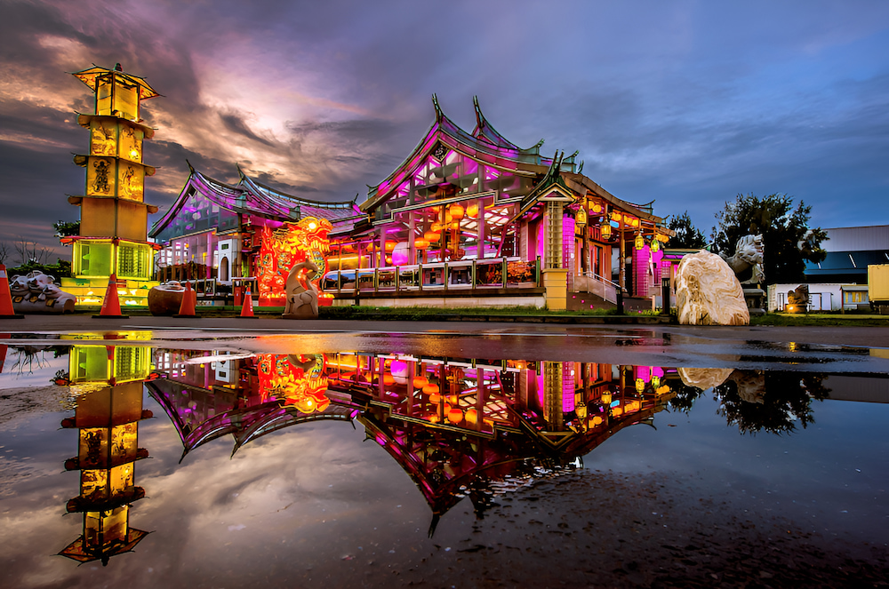 Đền thờ Mazu trong khuôn viên bảo tàng thủy tinh