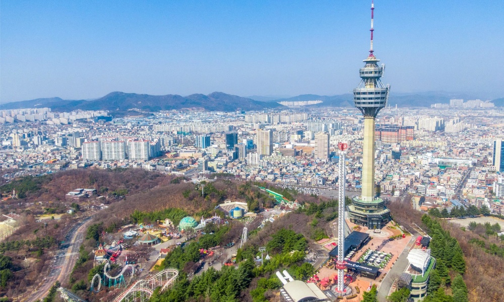 Tháp Woobang là một biểu tượng của thành phố Daegu