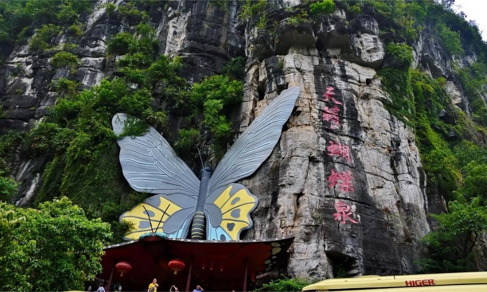 Ngắm hàng nghìn cánh bướm rực rỡ bay quanh Suối Bướm vào mùa xuân