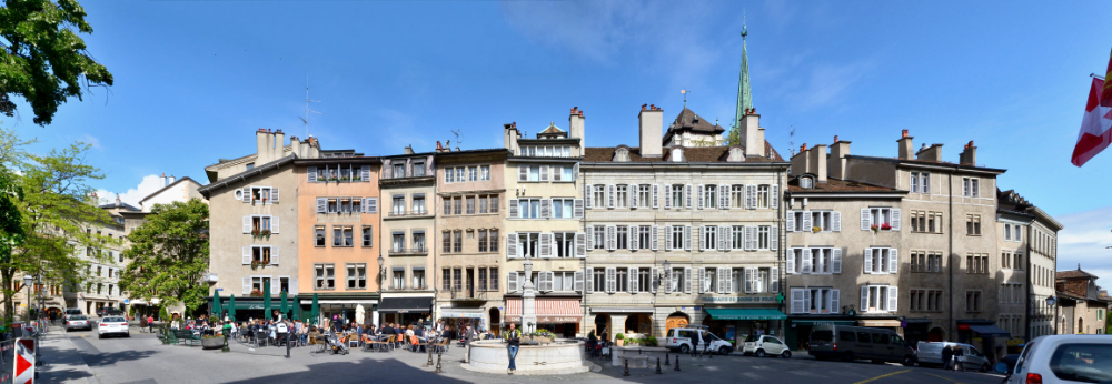 Place du Bourg‑de‑Four là quảng trường cổ nhất Geneva
