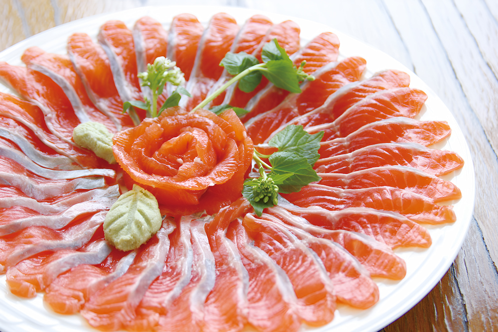 Ginhikari - món cá hồi tươi có thể ăn sống như sashimi