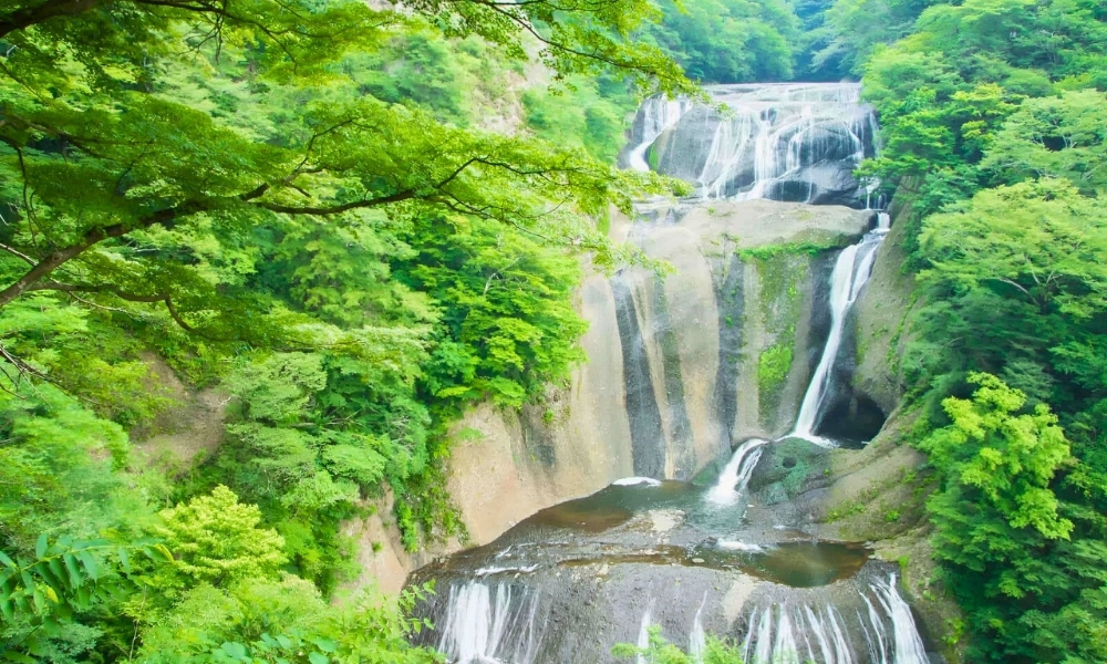 Thác nước Fukuroda hùng vĩ nằm giữa núi rừng xanh bạt ngàn