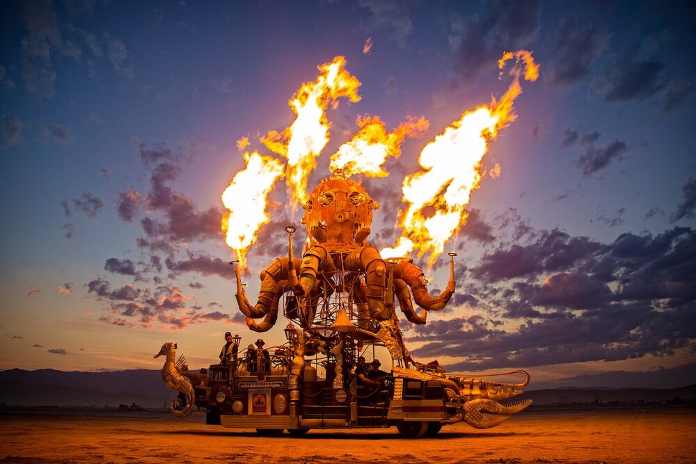 Một hoạt động trong lễ hội Burning Man 