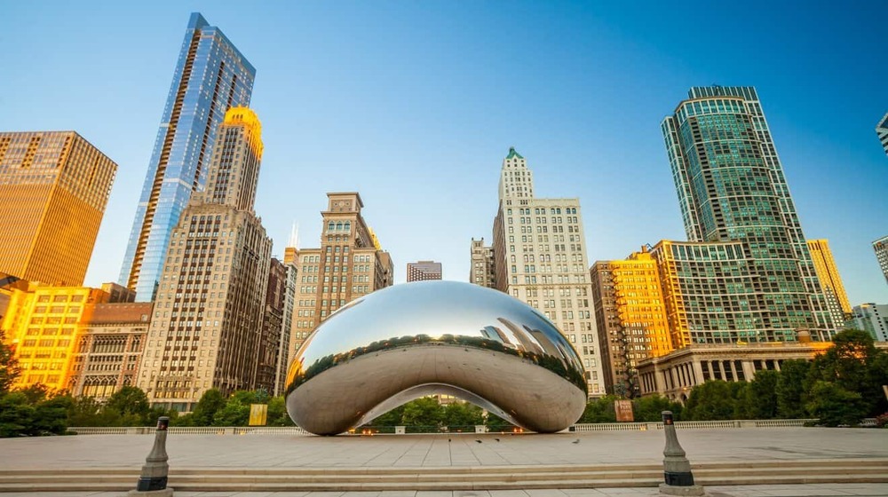 Hạt đậu biểu tượng tại công viên Millennium - Chicago