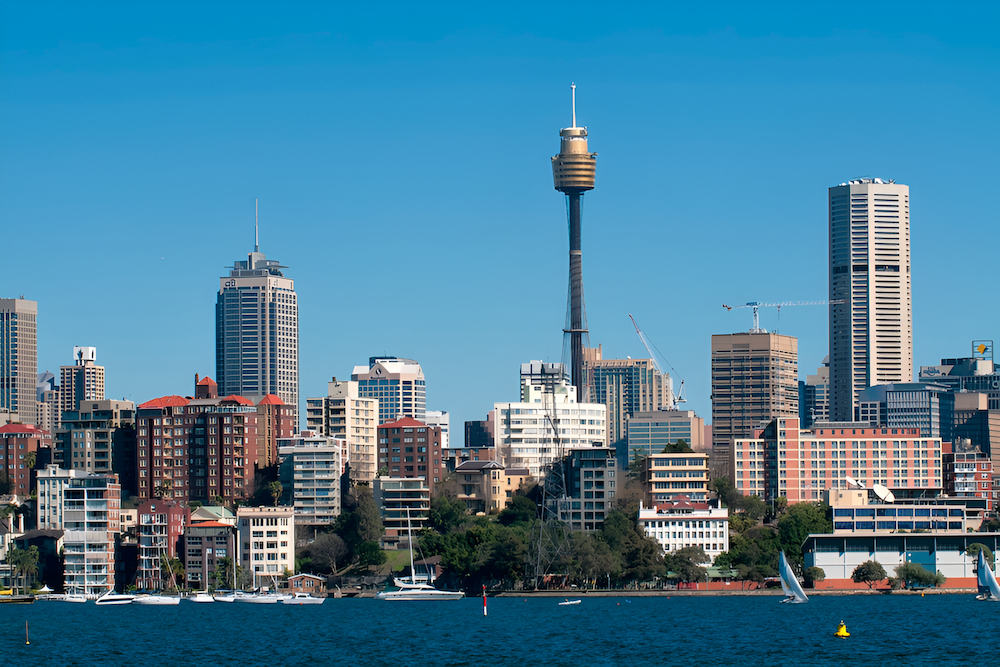 Tháp Sydney Tower sở hữu chiều cao 309m