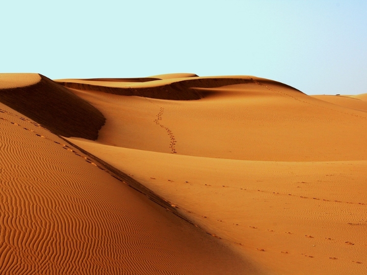 TaklaMakan, sa mạc cát dịch chuyển lớn thứ hai thế giới, nổi bật với những cồn cát khổng lồ và khí hậu khắc nghiệt.