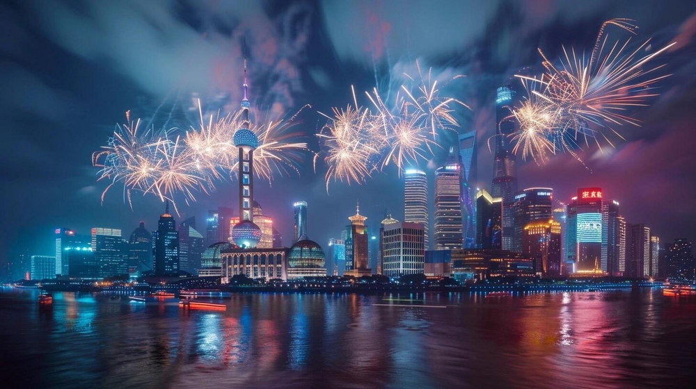 Đêm countdown bùng nổ với ánh sáng và pháo hoa - khoảnh khắc chào năm mới giữa lòng đô thị hiện đại