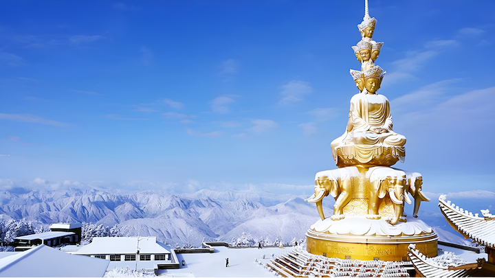 Tham quan chùa Báo Quốc núi Nga Mi để tận hưởng không khí tráng lệ, uy nghiêm