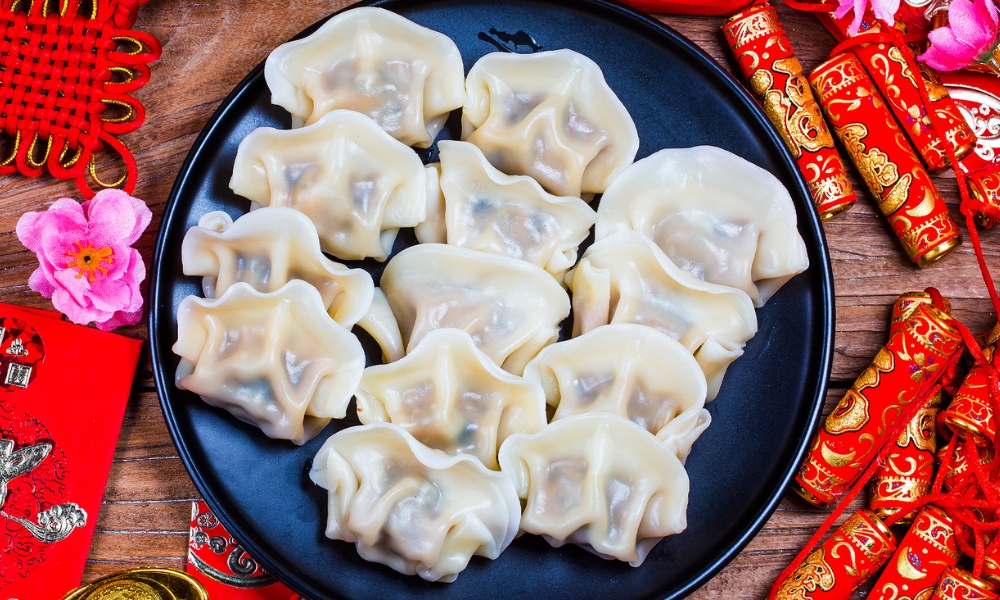 Sủi cảo mang hình dáng cát lành