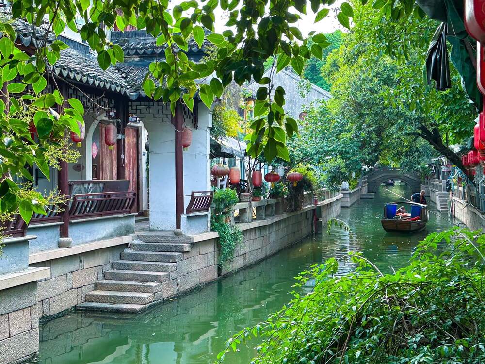 Một góc kênh đào thơ mộng tại Tô Châu – “Venice phương Đông” của Trung Quốc