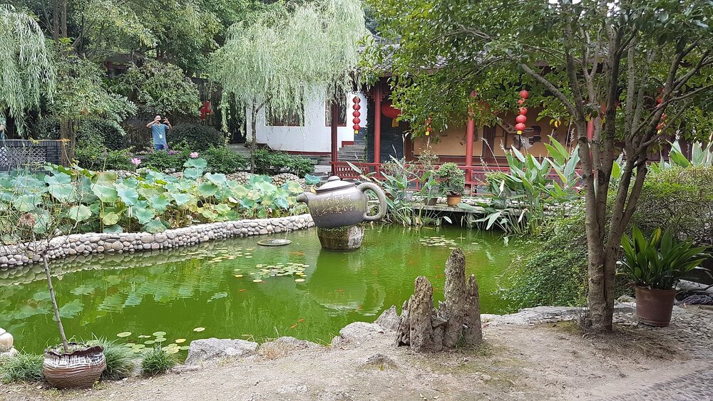 Không gian thưởng trà Long Tỉnh tại Hàng Châu