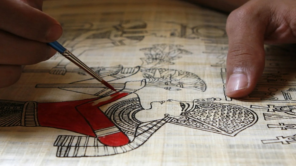 Quy trình làm giấy truyền thống Papyrus