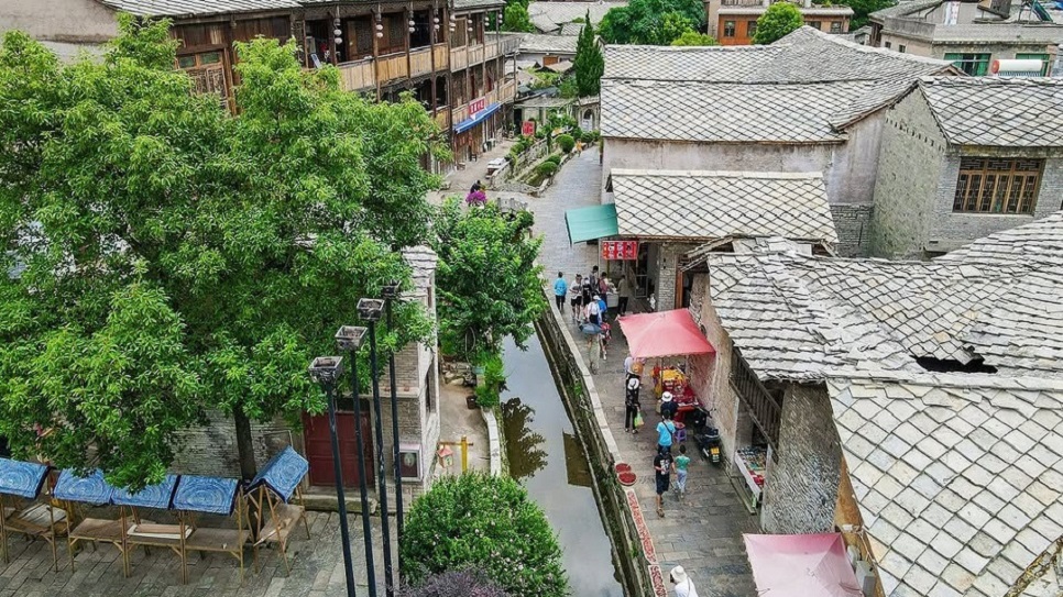 Thiên Long Đồn Phố nhìn từ trên cao