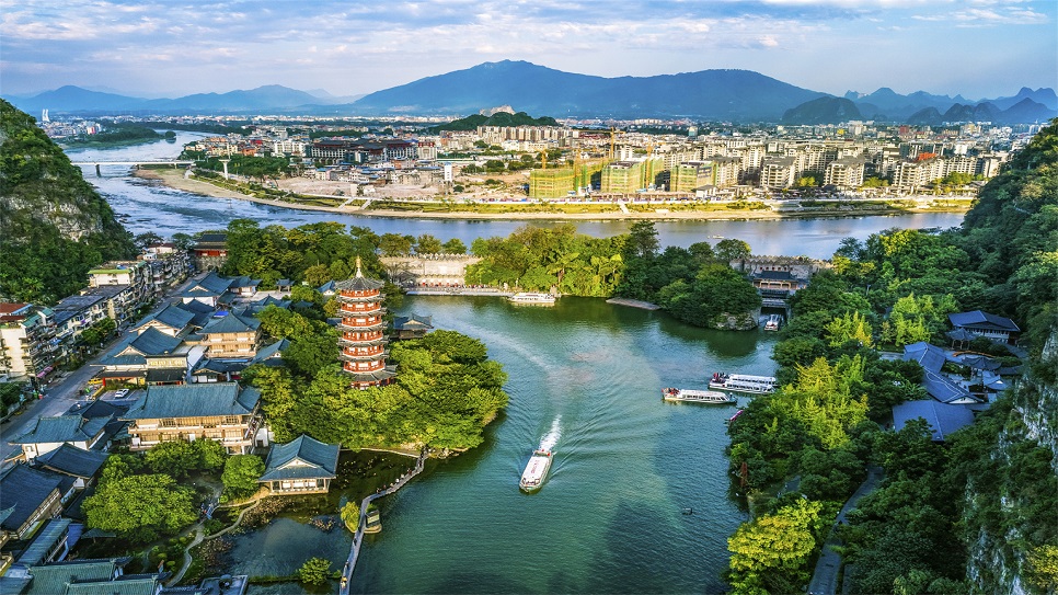 Thành phố Quế Lâm nhìn từ trên cao