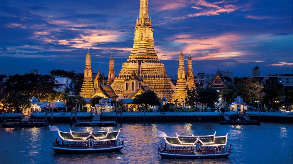 Dạo thuyền trên sông Chao Phraya