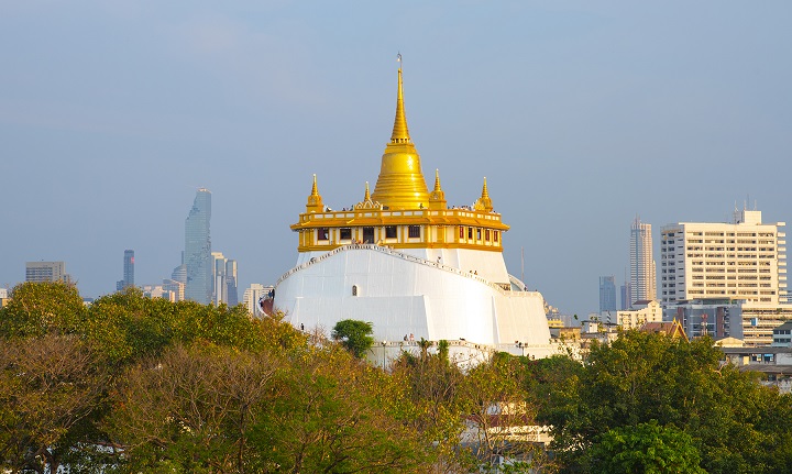 Wat Saket - Ngôi chùa nằm trên đồi Núi Vàng