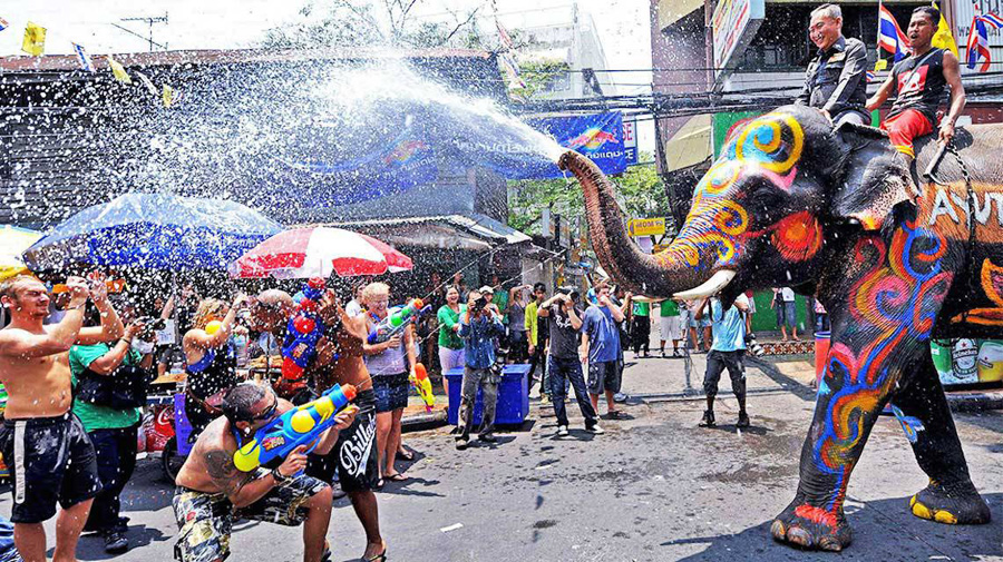 Songkran Water Fight Festival 2019