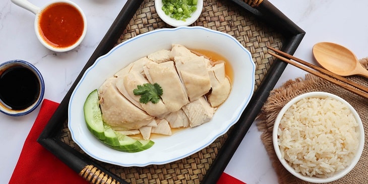 Cơm gà Hải Nam – “món gà đệ nhất” Singapore